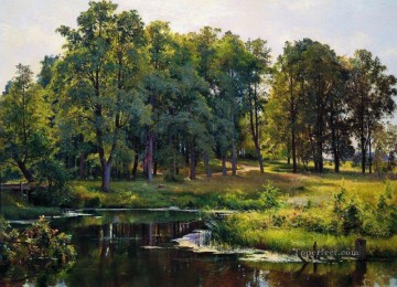 Iván Ivánovich Shishkin Painting - en el parque 1897 paisaje clásico Ivan Ivanovich